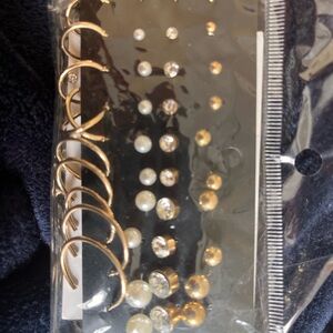 Elegant Gold and Silver Earring Set